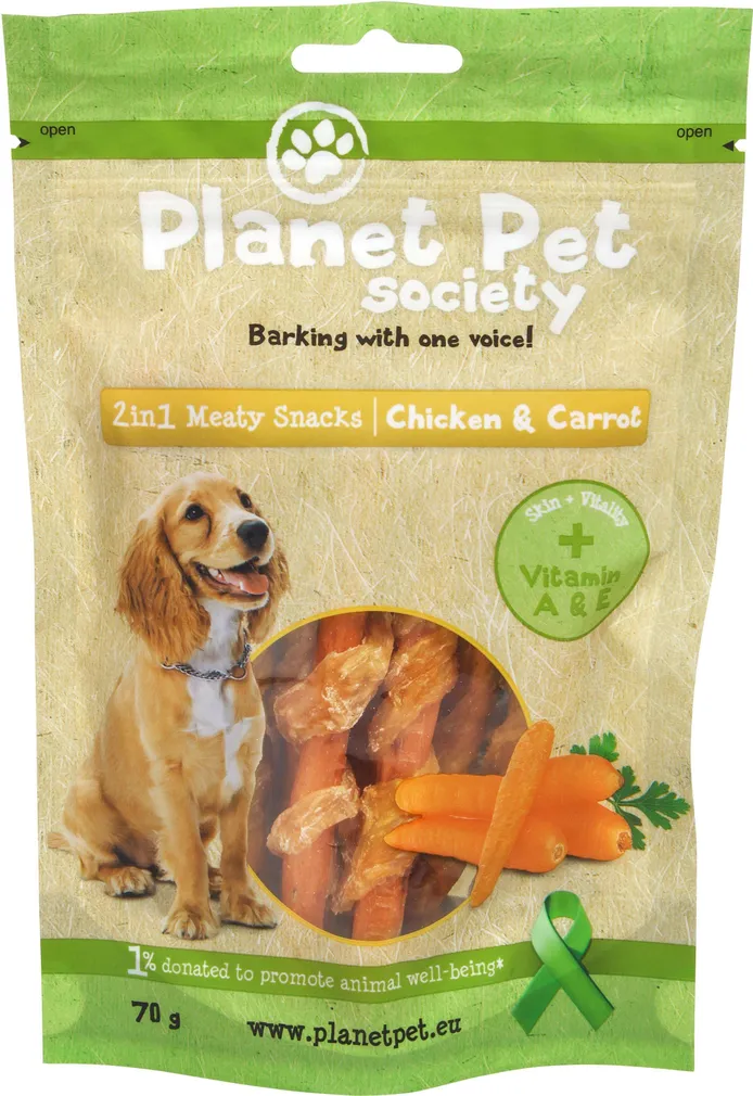 LEMMIKLOOMA 2IN1 MAIUS KOERALE PLANET PET SOCIETY KANA-PORGAND 70G