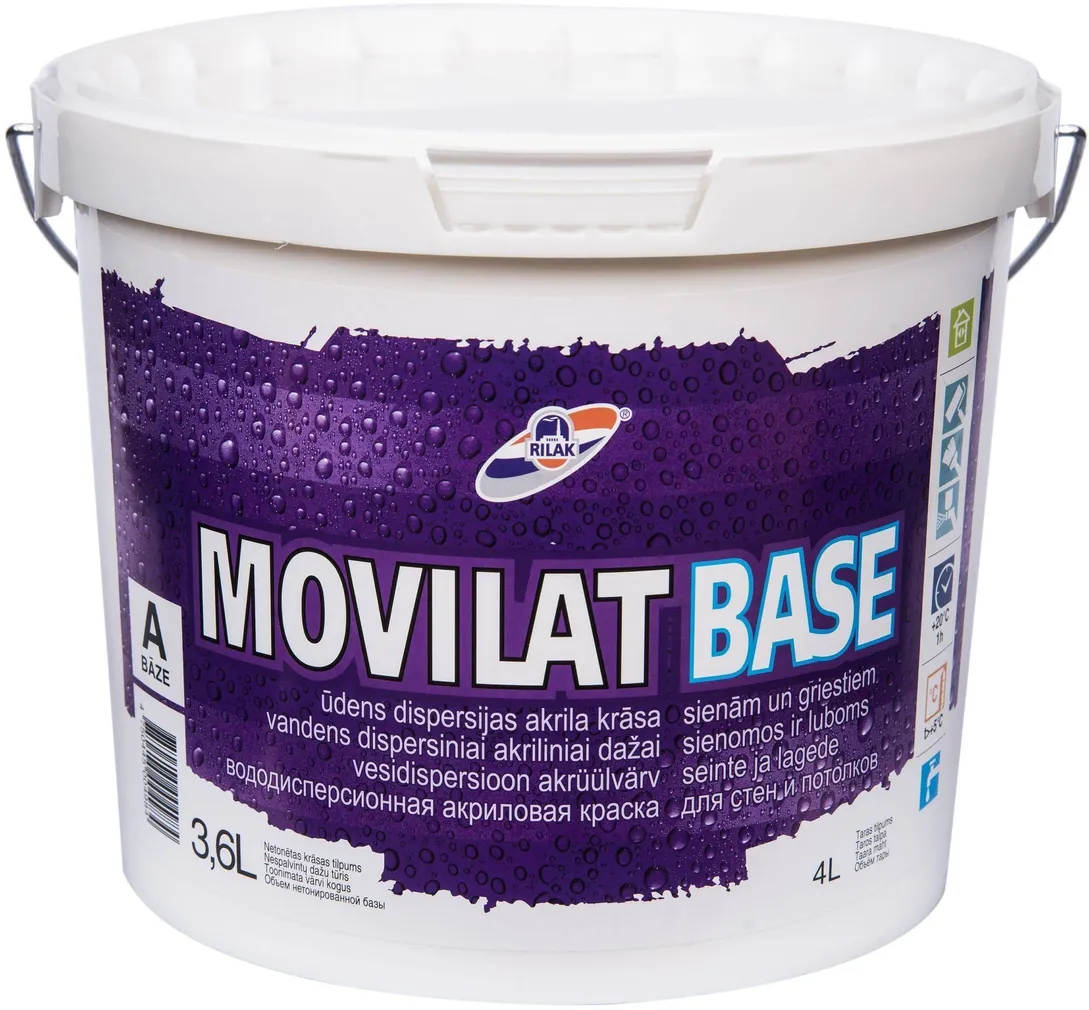 KRUNTVÄRV RILAK MOVILAT BASE 3,6L VALGE MATT