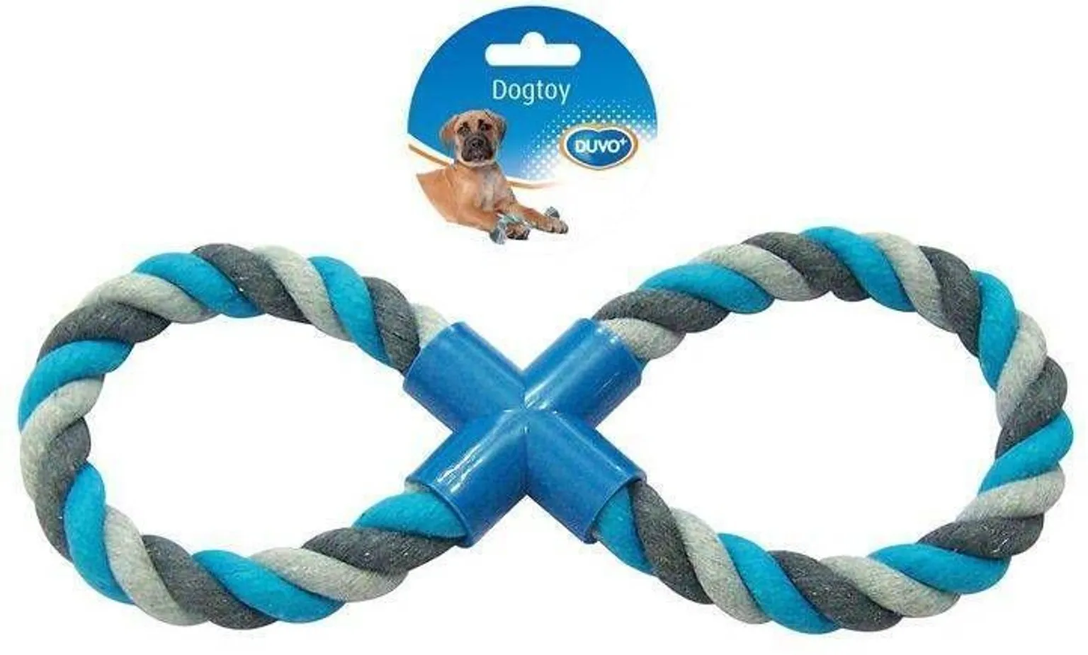 LEMMIKLOOMA NÖÖRLELU KAHEKSA DUVO+ 33CM HALL/SININE