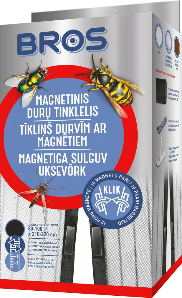 MAGNETIGA ISESULGUV BROS UKSEVÕRK 100X220CM 