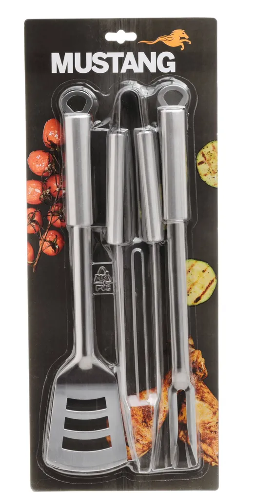 3-OSALINE BBQ GRILLIKOMPLEKT MUSTANG