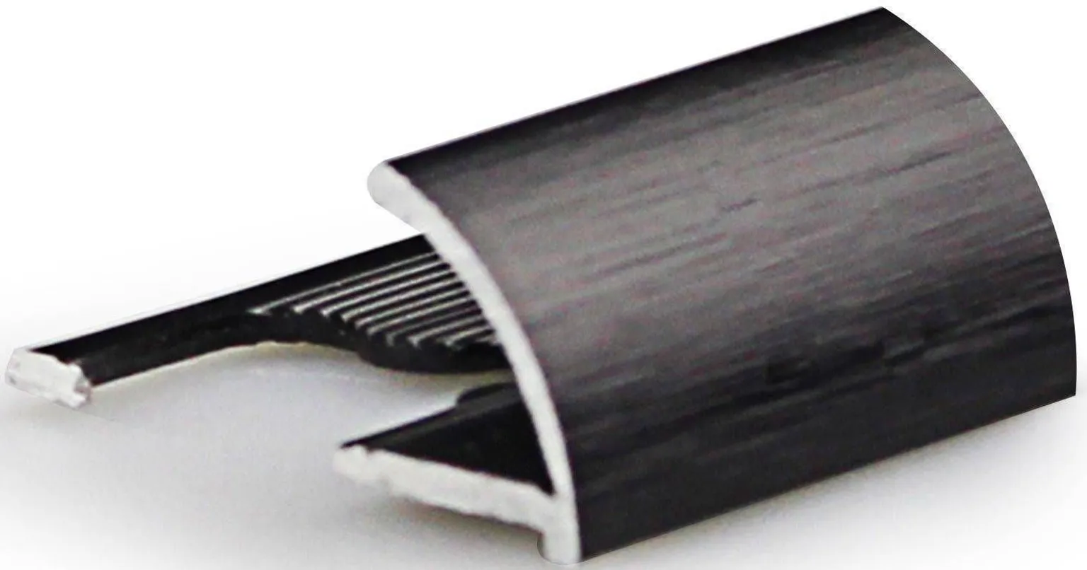 PLAADILIIST ÜMAR ARCANSAS 10X27X1000MM MUST HARJATUD ALUMIINIUM