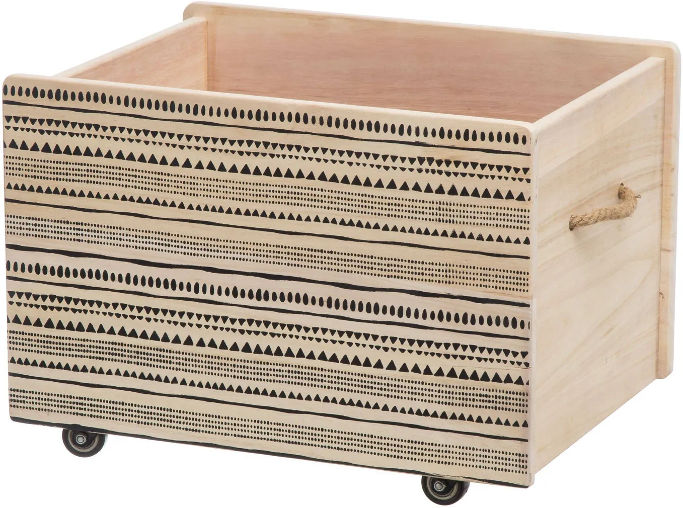 SISUSTUSKAST TRIANGLE RATASTEGA 50X38X35CM PUIT