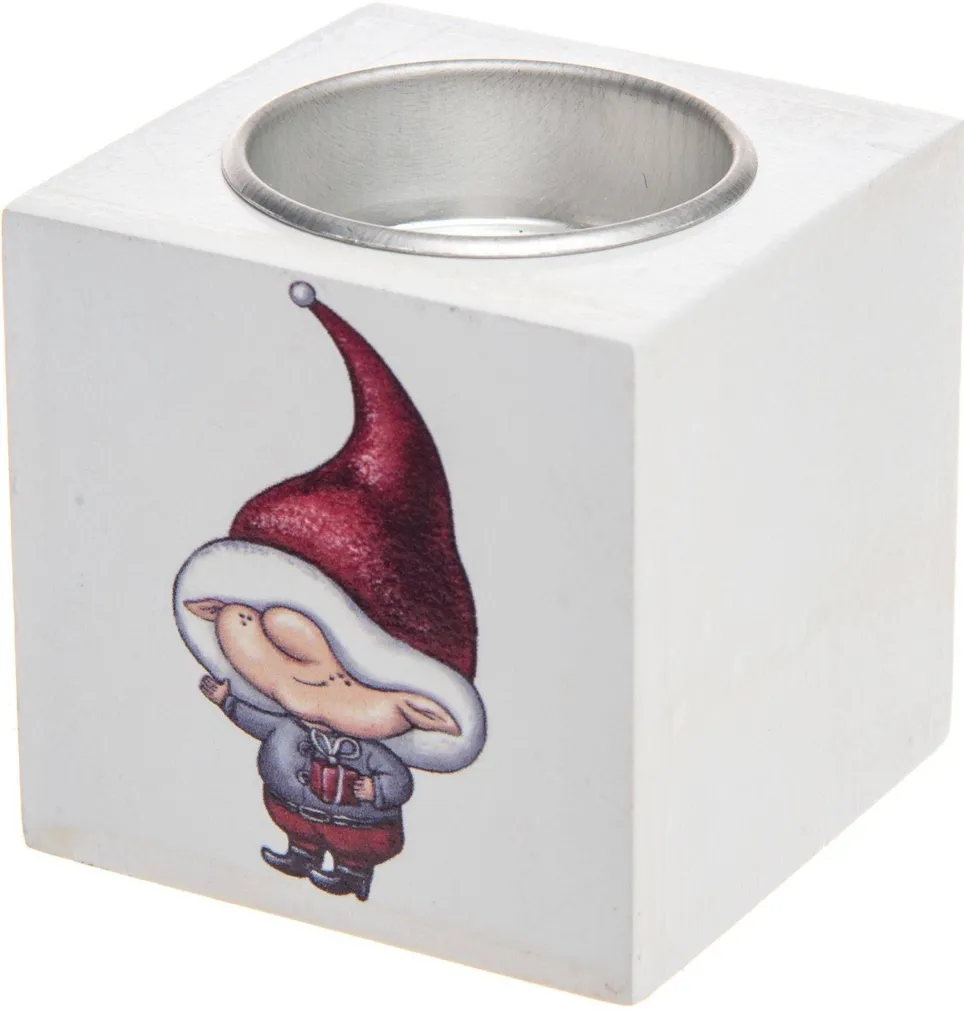 KÜÜNLAALUS PÄKAPIKK 6X6X6CM PUIT VALGE 2TK