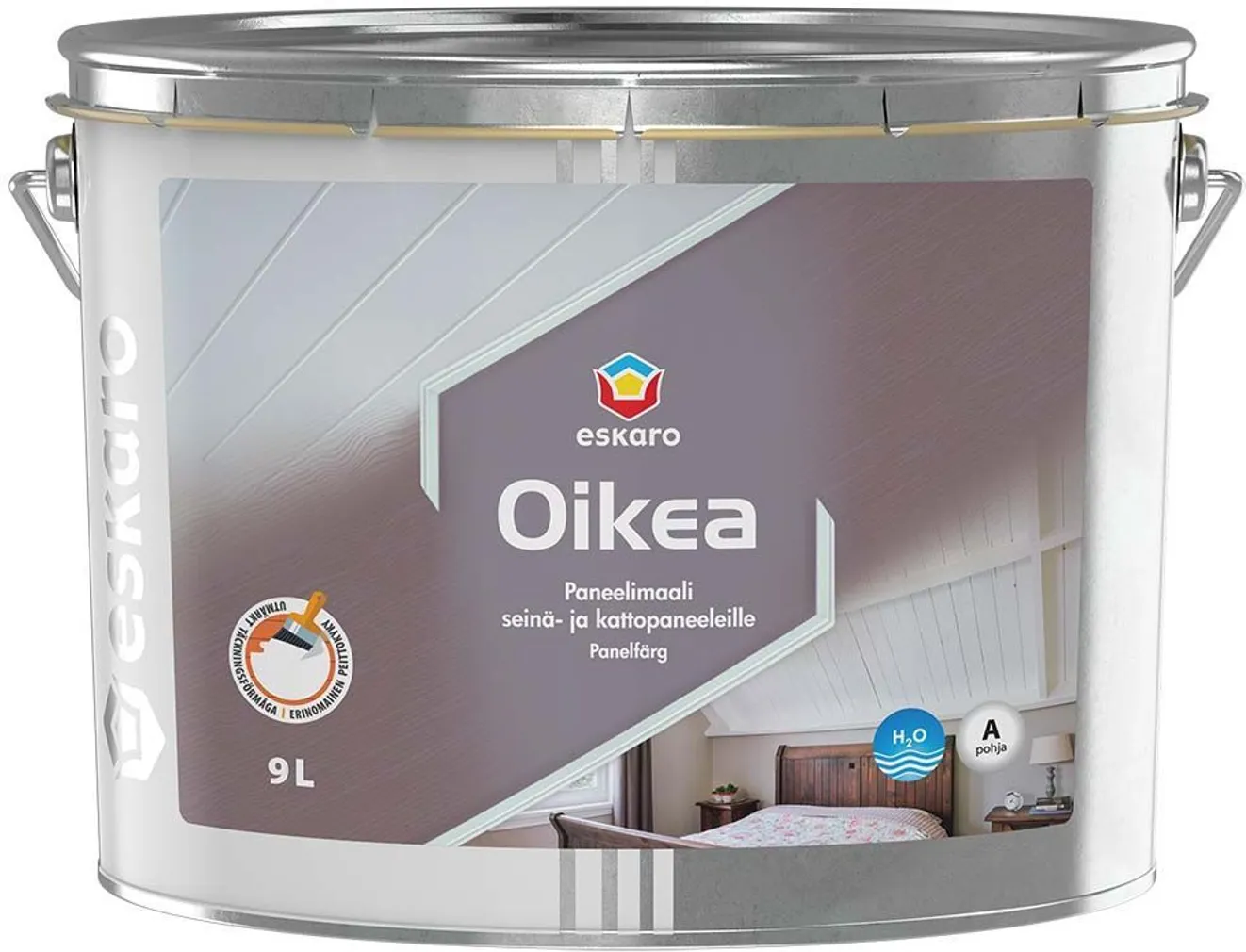 PUITLAGEDE JA -SEINTE VÄRV ESKARO OIKEA 9L VALGE POOLMATT

