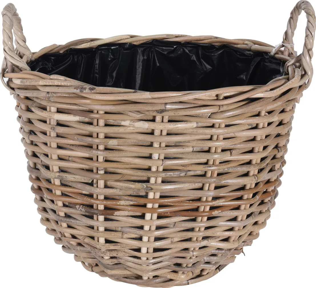 SISUSTUSKORV Ø40X30CM KUBU SANGADE JA SISEKATTEGA