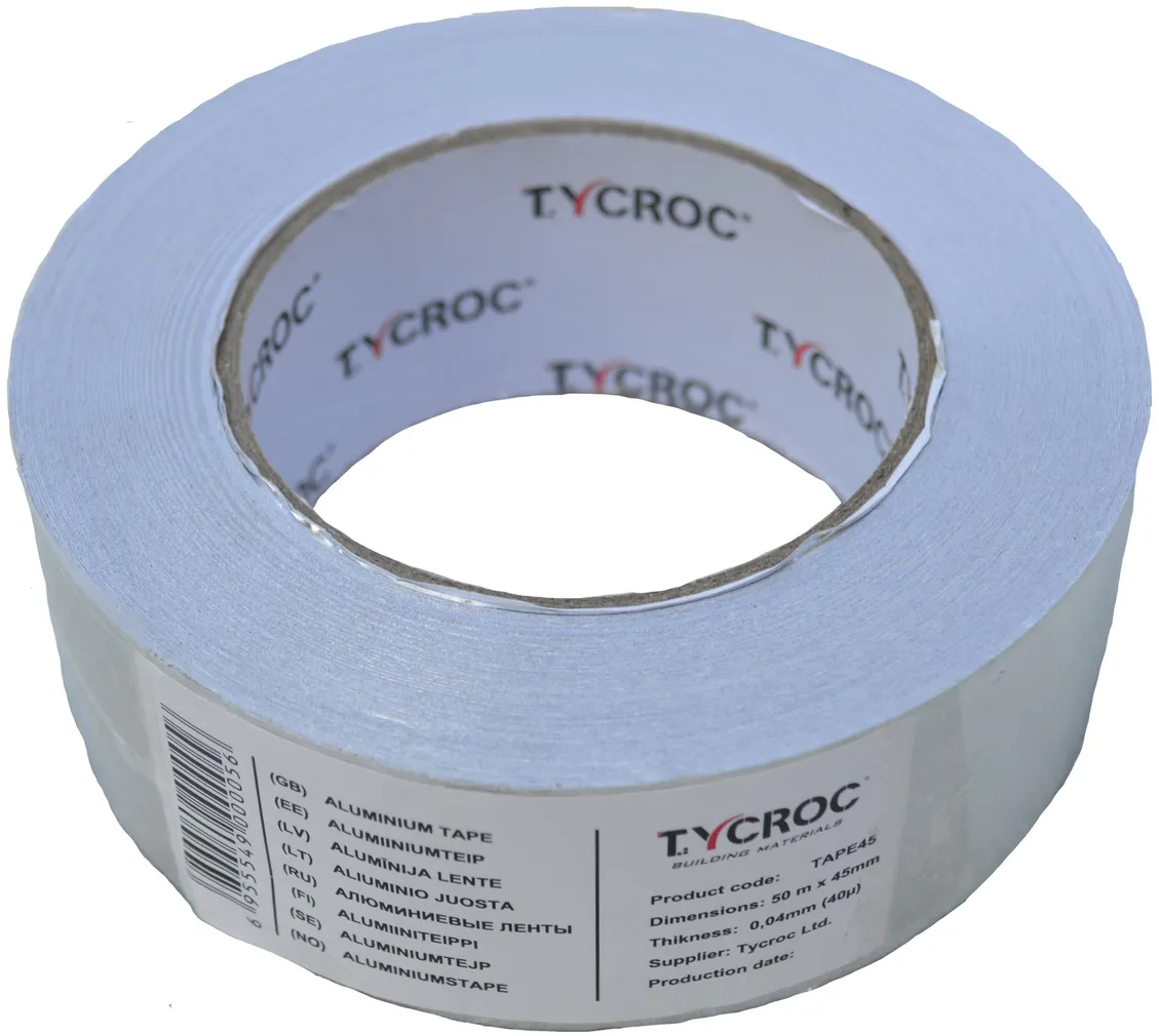 ALUMIINIUMTEIP TYCROC 45MMX50M (40µ)