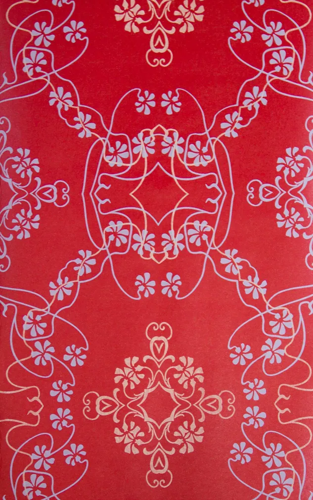 TAPEET PUNANE TAUST MUSTRIGA