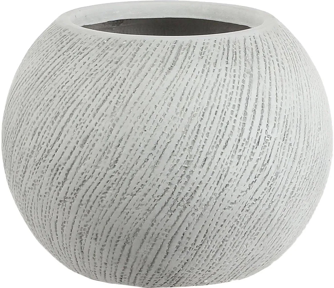 ÜMBRISPOTT MICA DECORATIONS LINEA Ø36X28CM VALGE