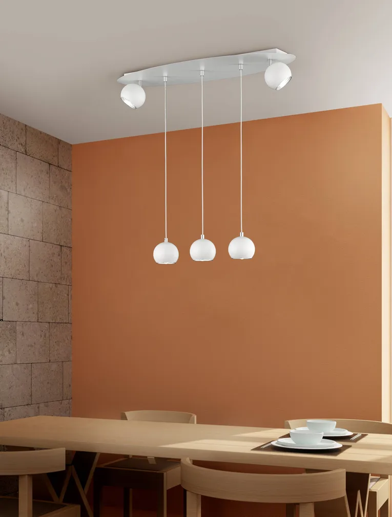 LAELAMP TRIO DAKOTA 5XG9 28W MATT VALGE/HALL