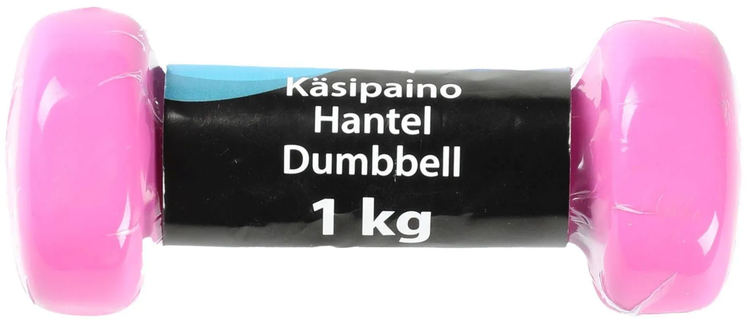 HANTEL ATOM 1KG 14X6,5X7CM NEOPREEN ROOSA