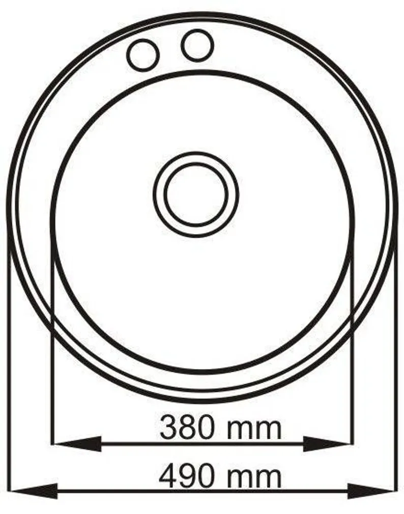 VALAMU GRANIIT GRANITE VELA Ø490X170MM MUST