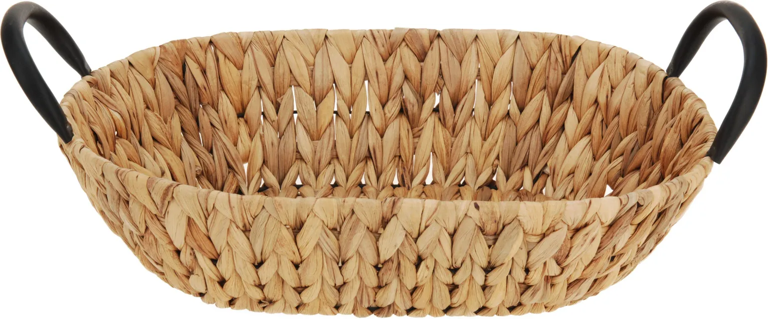 OVAALNE KORV WATERHYACINTH 38X27,5X9,5CM METALL SANGAD