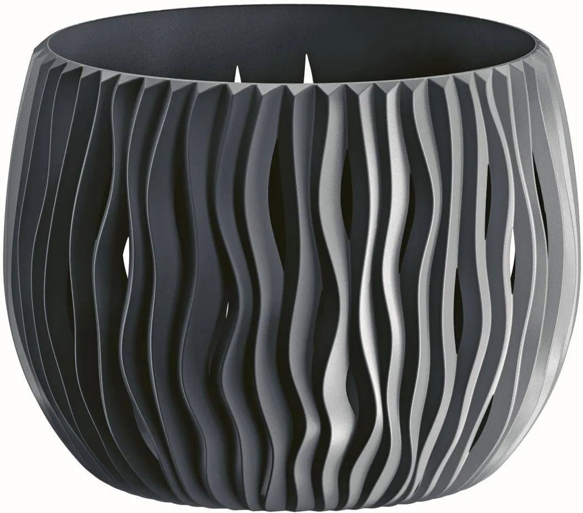 LILLEPOTIÜMBRIS PROSPERPLAST SANDY BOWL BASIC PLASTIK Ø18CM ANTRATSIIT