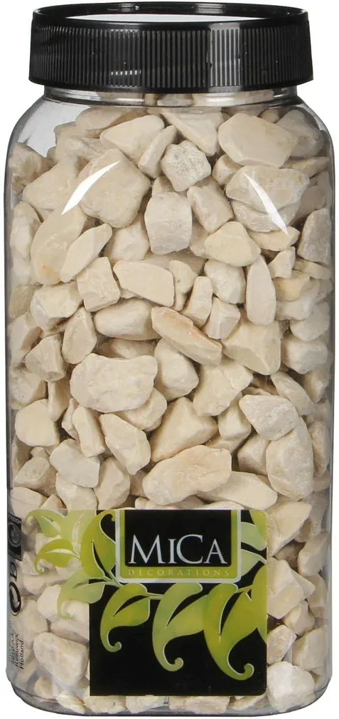 DEKORATIIVKIVID ESSENTIAL PUDELIS 1KG 7,5X7,5X15,5CM MARMOR CREAM