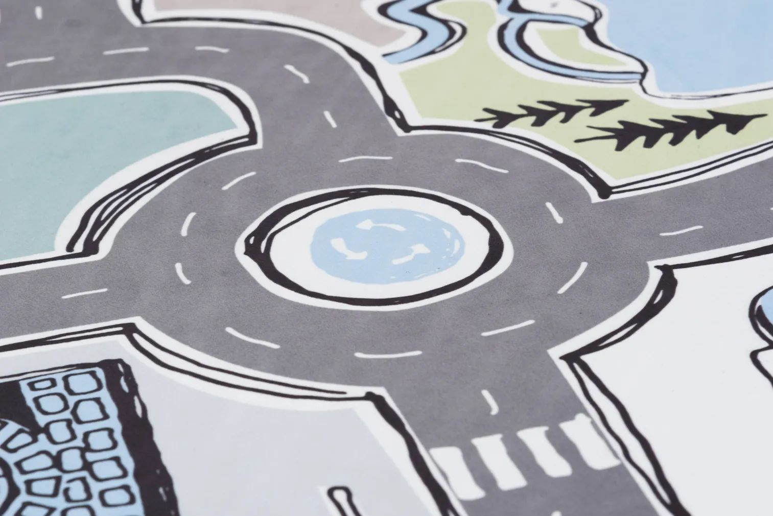 VAIP 4LIVING LIIKENNE 100X150CM SININE/ROHELINE