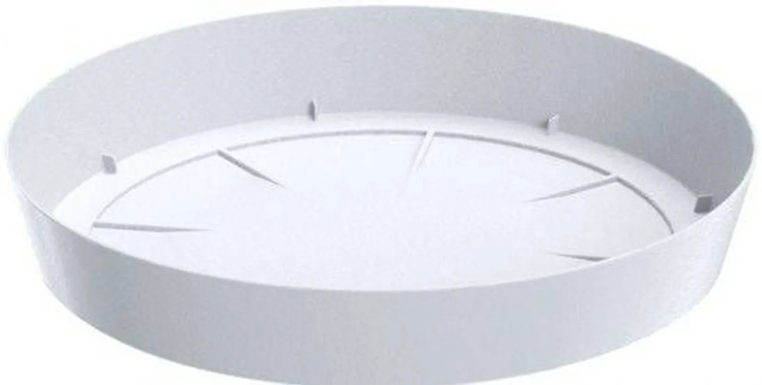 ALUSTALDRIK PROSPERPLAST LILLEPOTILE LOFLY Ø23X3,7CM PLASTIK VALGE