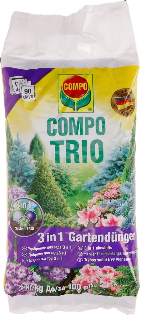 AIAVÄETIS TRIO IGIHALJASTELE PUUDELE JA PÕÕSASTELE COMPO 3KG