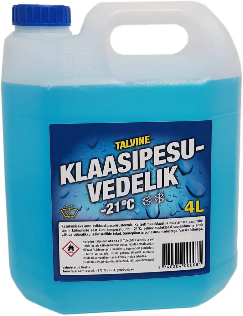 KLAASIPESUVEDELIK -21°C ETANOOLIGA 4L 