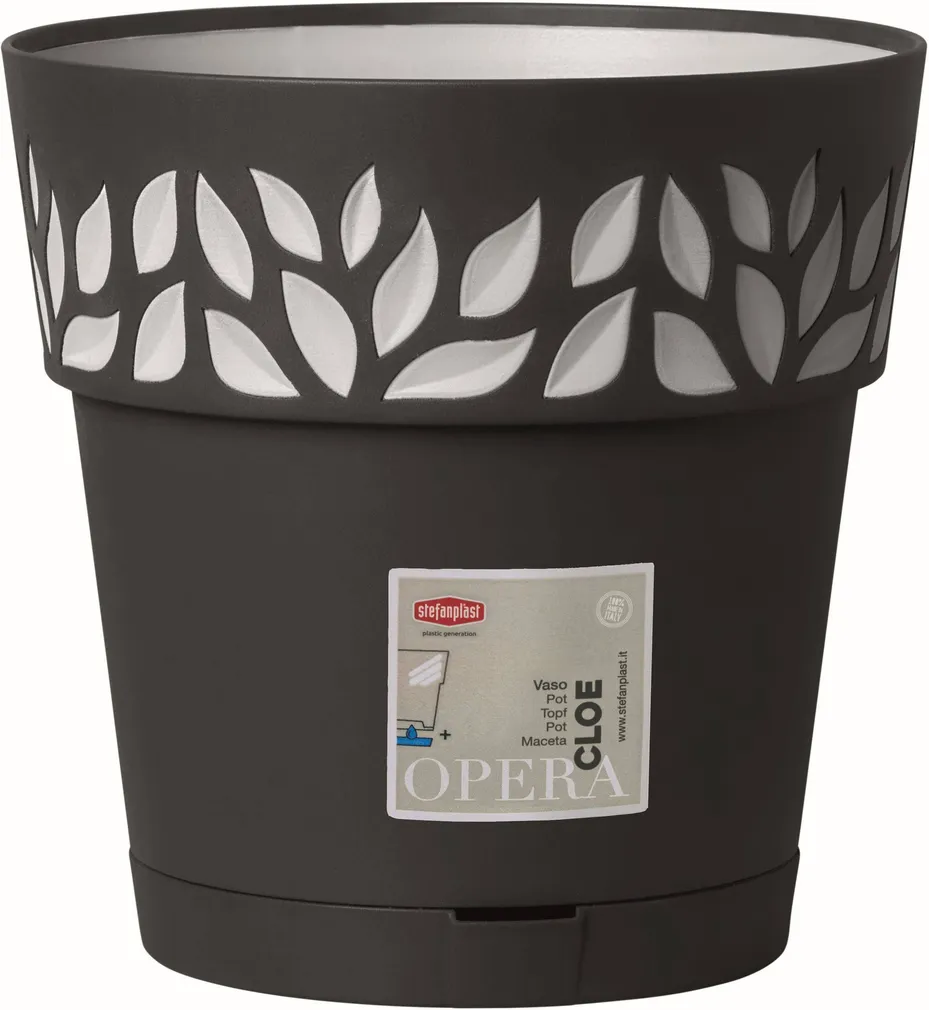 ISTUTUSPOTT ALUSEGA ELHO CLOE Ø30X29CM TUMEHALL HELEHALLIDE LEHTEDEGA