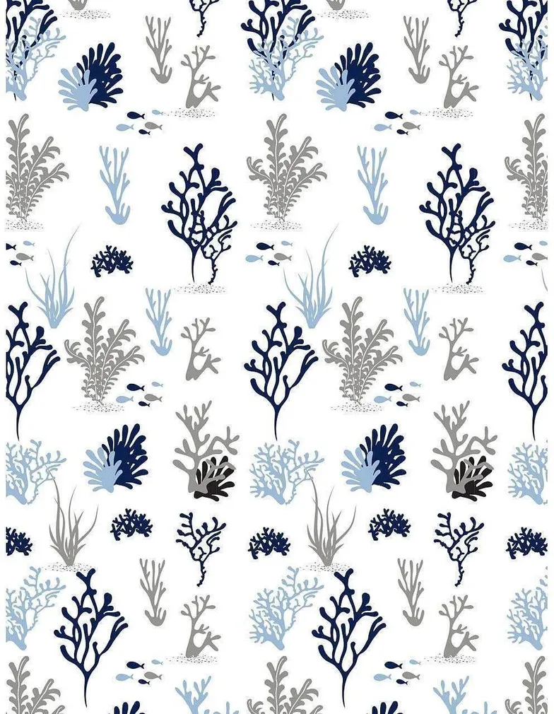 DUŠIKARDIN DUSCHY SEAWEED 628-66 180X200CM POLÜESTER