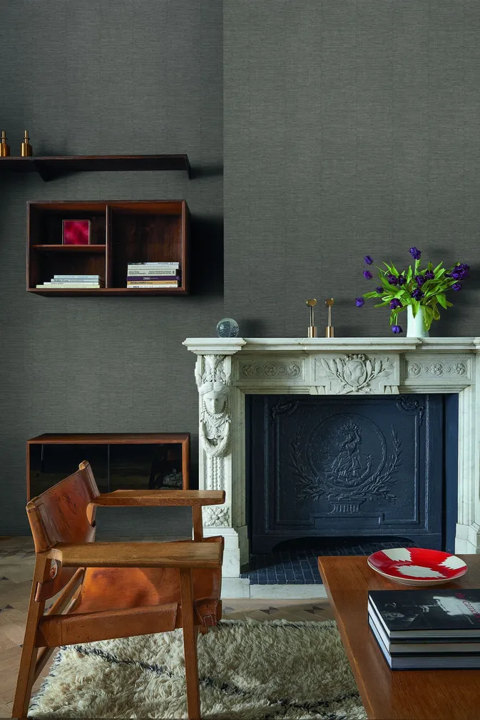 TAPEET MORE TEXTURES MO1101 PRUUN BAMBUS