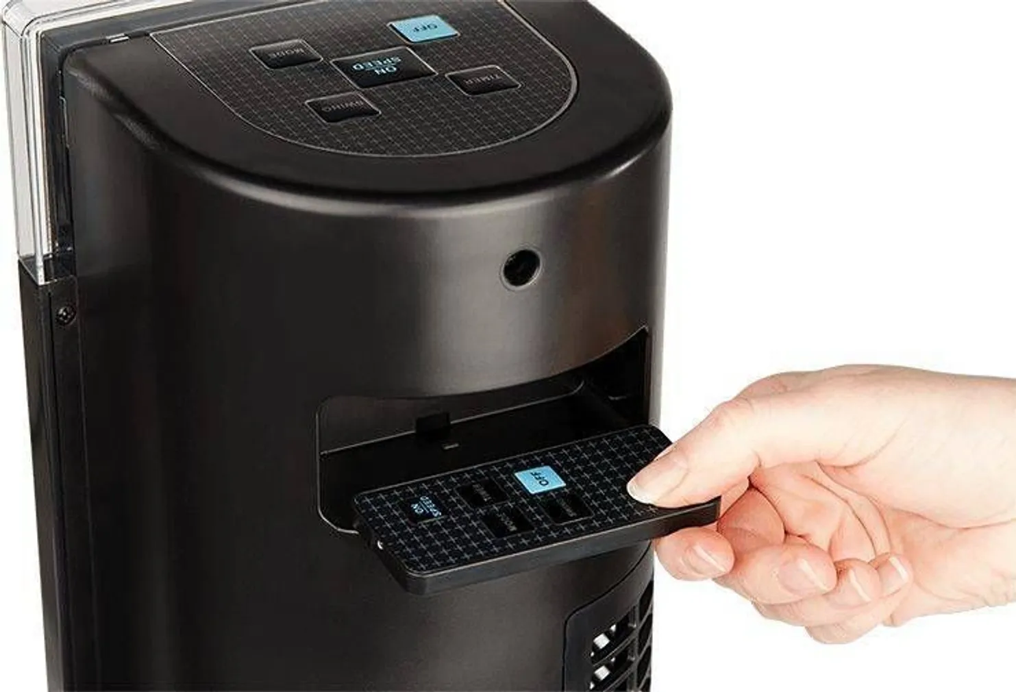 TORN PÕRANDAVENTILAATOR ECG 65W IONISAATOR MUST