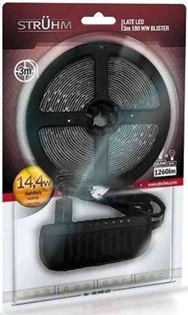 LED RIBAVALGUSTI STRUHM LED180 14,4W 3M 1260LM IP20 WW