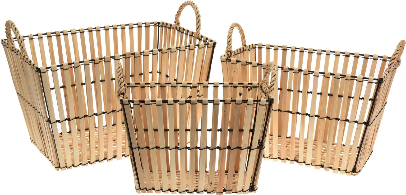 SISUSTUSKORV SANGADEGA PAPPEL VÄIKE 320X180X250MM