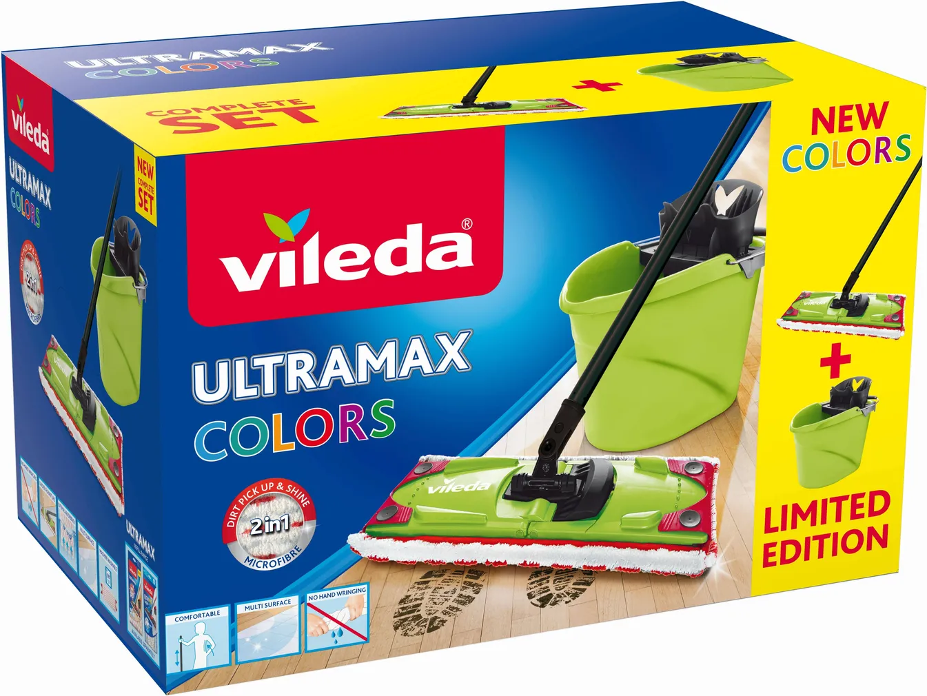 PÕRANDAPESUKOMPLEKT VILEDA ULTRAMAX+ÄMBER ROHELINE