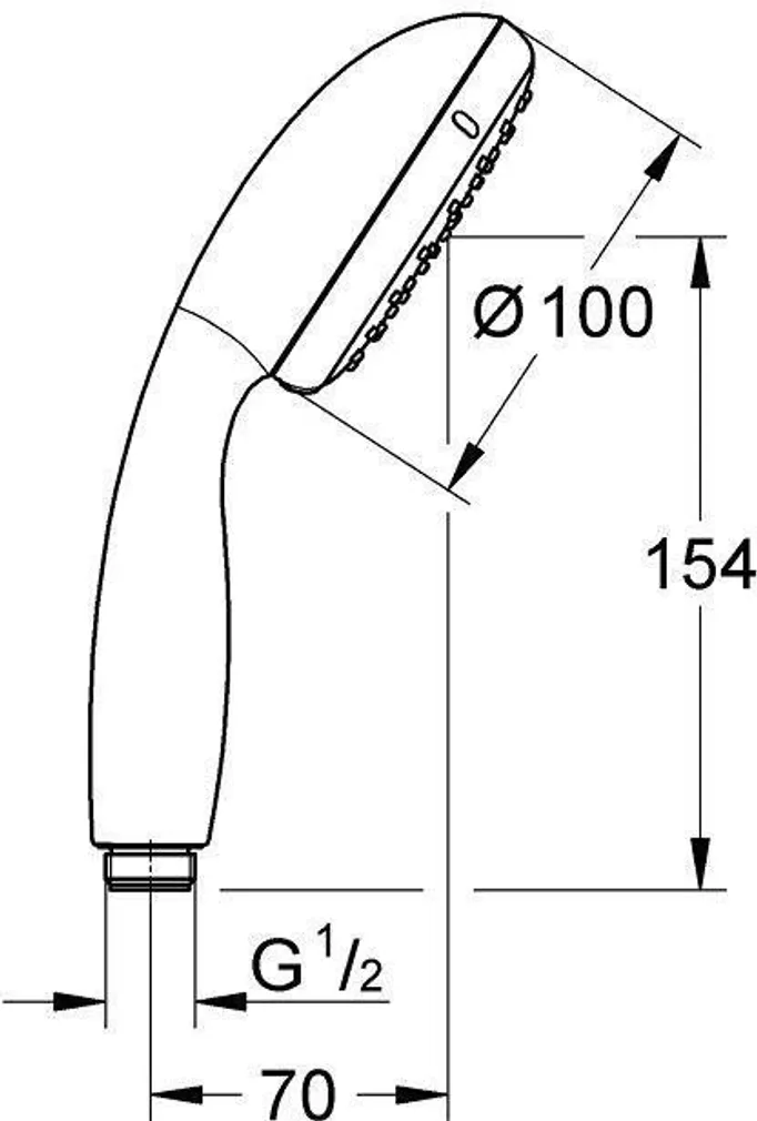 DUŠIOTSIK GROHE VITALIO START 100 2F