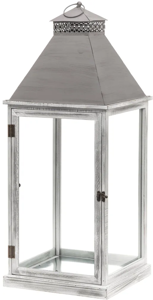 LATERN 4LIVING TUISKU 31X31X77,5CM VALGE/HALL