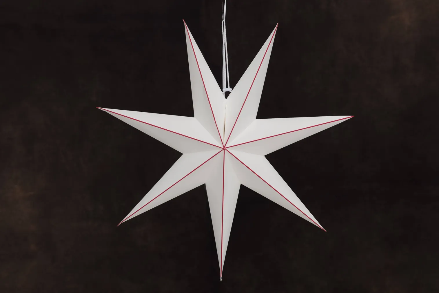 JÕULUVALGUSTUS FINNLUMOR TÄHT 70CM VALGE/PUNANE