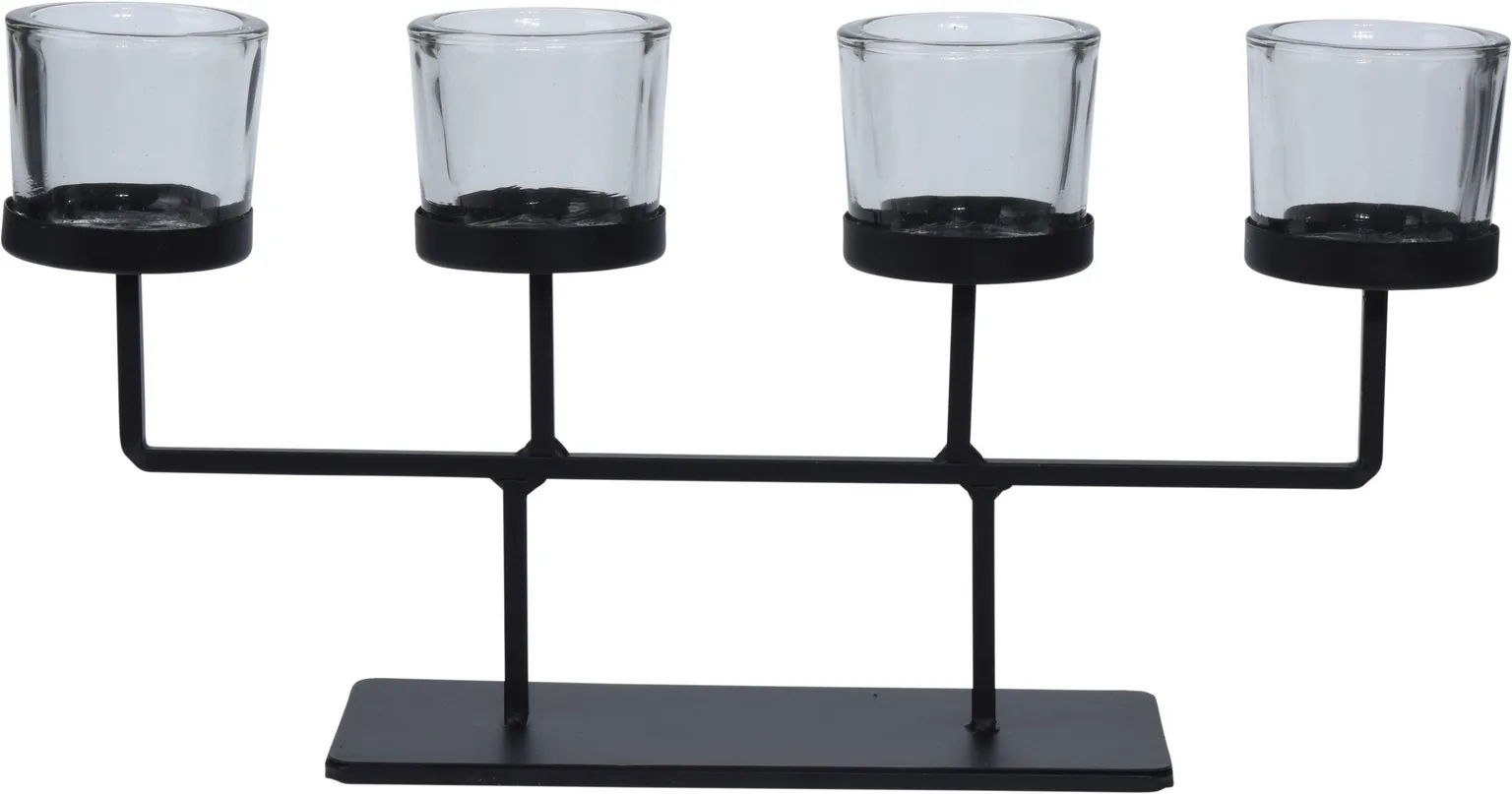 TEEKÜÜNLAALUS 4-LE 8,5X97X18,5CM METALL/KLAAS