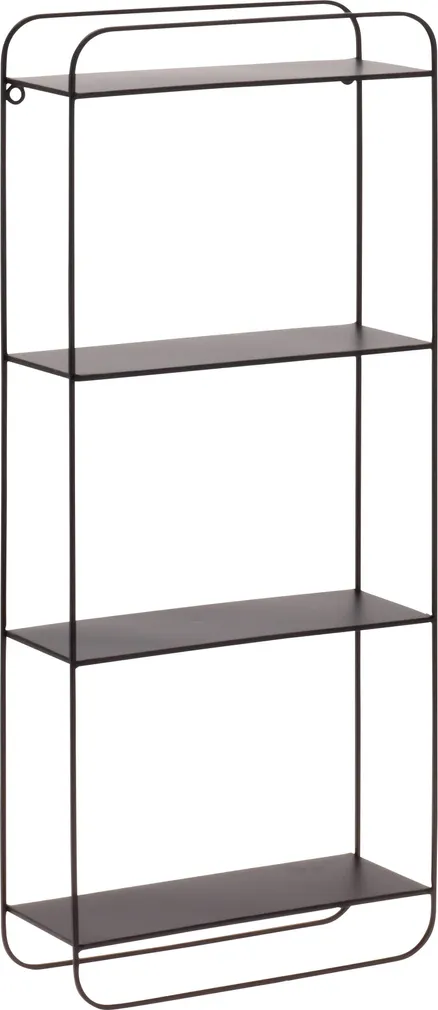 SEINARIIUL 4-NE 11,5X30X70CM METALL, MUST