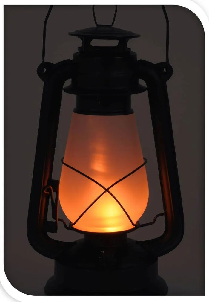 LATERN LED 18X14X30CM METALL/KLAAS