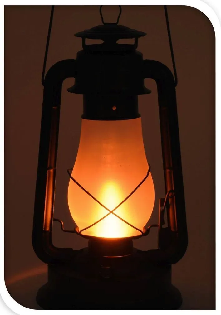 LATERN LED 20X20X38CM METALL/KLAAS