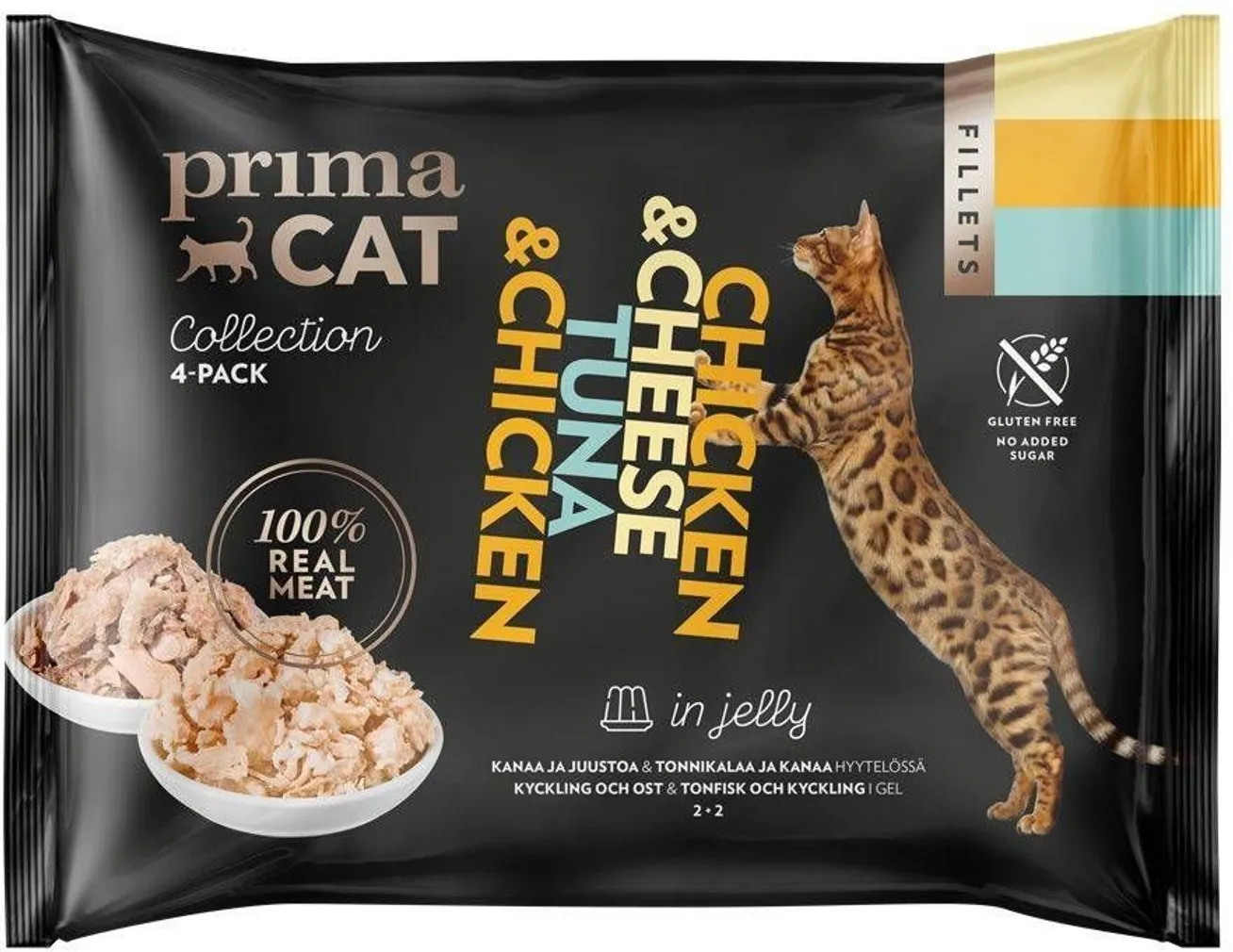 KASSIEINE PRIMACAT FILLETS KANA JUUST+TUUNIKALA KANA TARRENDIS 4X50G