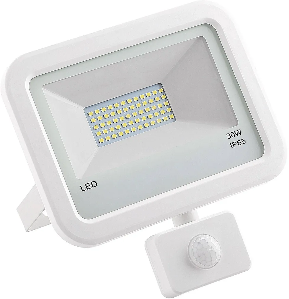 LED PROŽEKTOR TESATEK 30W 2400LM 4000K LIIKUMISANDURIGA VALGE