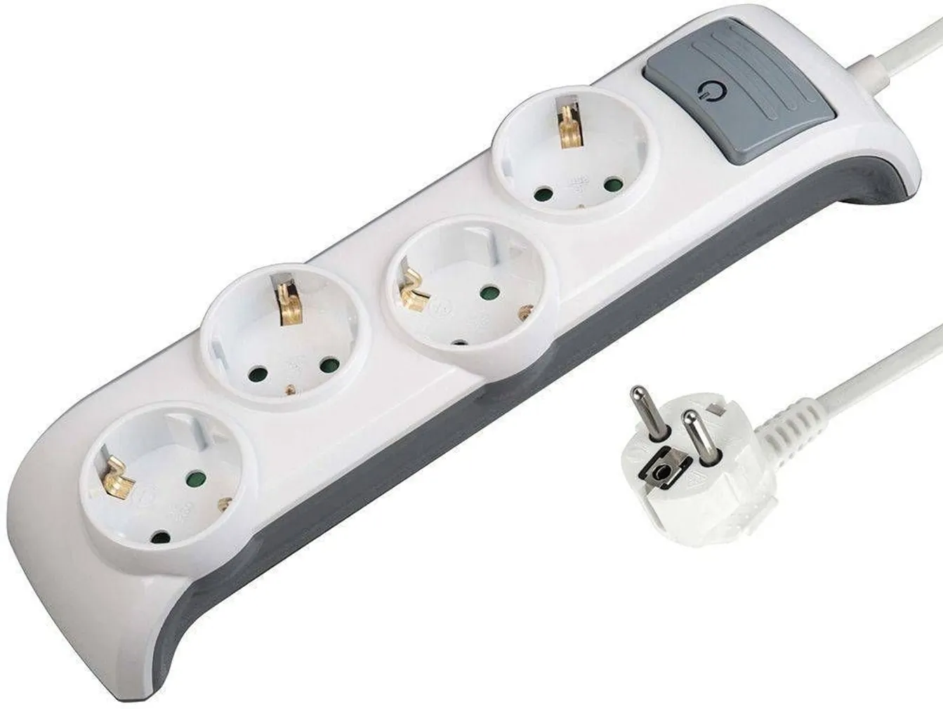 PIKENDUSJUHE ELECTRALINE 2M 4PESA 3G1,5MM² LK LÜLITI VALGE BRIDGE