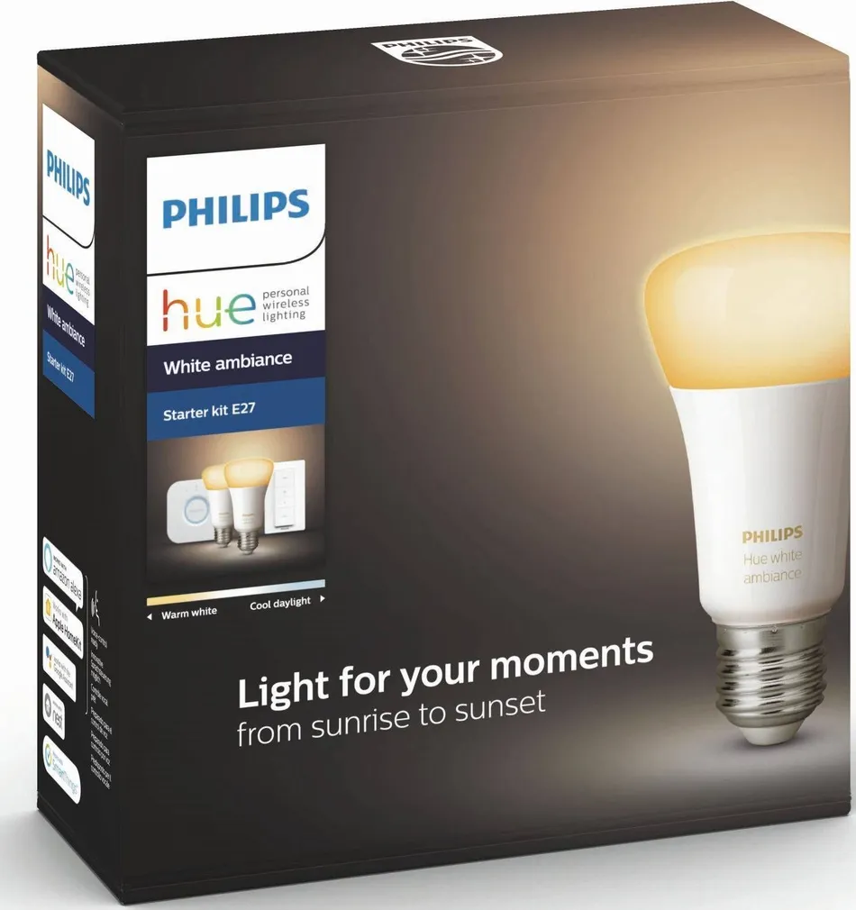LED LAMP PHILIPS HUE STARDIKOMPLEKT LÜLITI+SILD 2X8,5W A60 E27 
