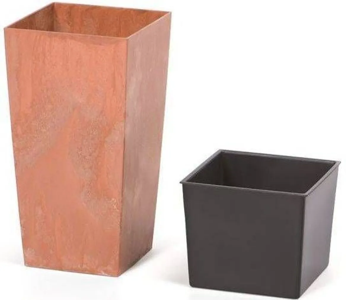 LILLEPOTT PROSPERPLAST URBI SQUARE EFFECT 40CM TERRA