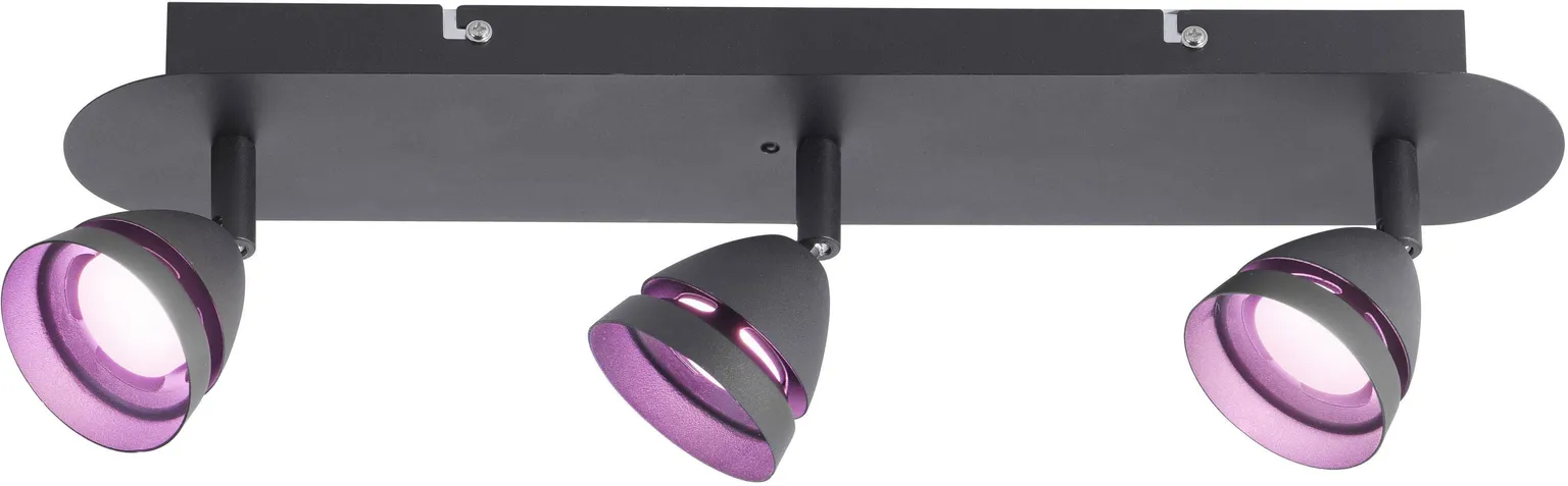 KOHTVALGUSTI WIZ GEMINI 3X3W LED 300LM MUST