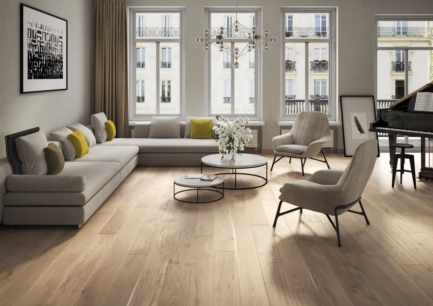 LAUDPARKETT BARLINEK BISCUITS GRANDE 14MM TAMM VALGE ÕLI 1-LIPP 4V 5G