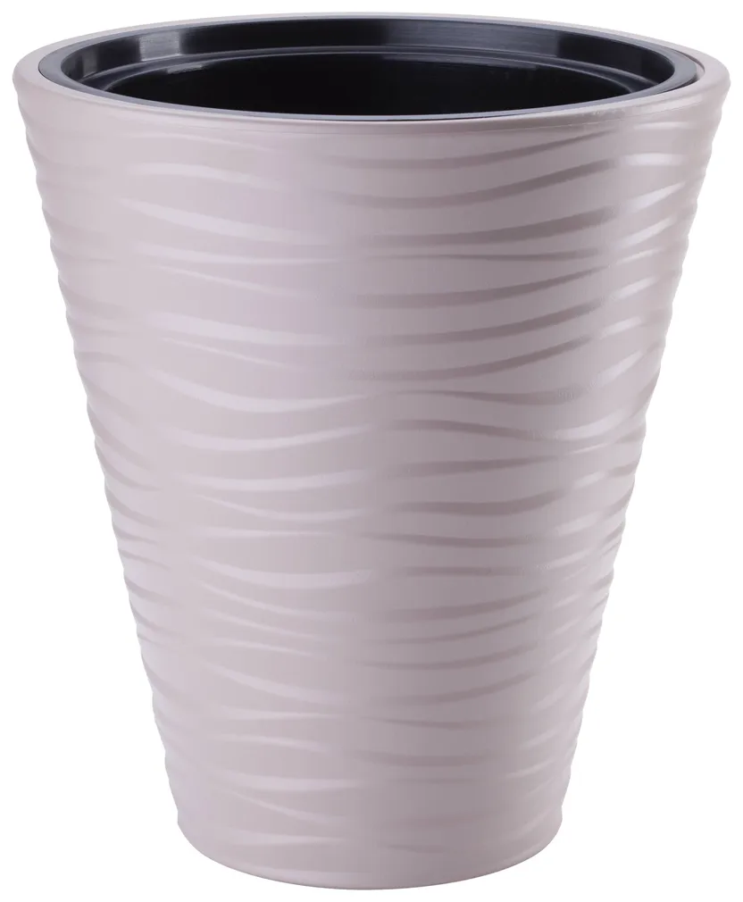 LILLEPOTT FORM-PLASTIC DUNES ÜMAR PRUUN 40CM