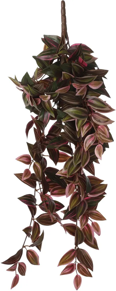 KUNSTLILL MICA DECORATIONS RIPUTATAV TRADESKANTSIA 54X20X15CM PUNANE