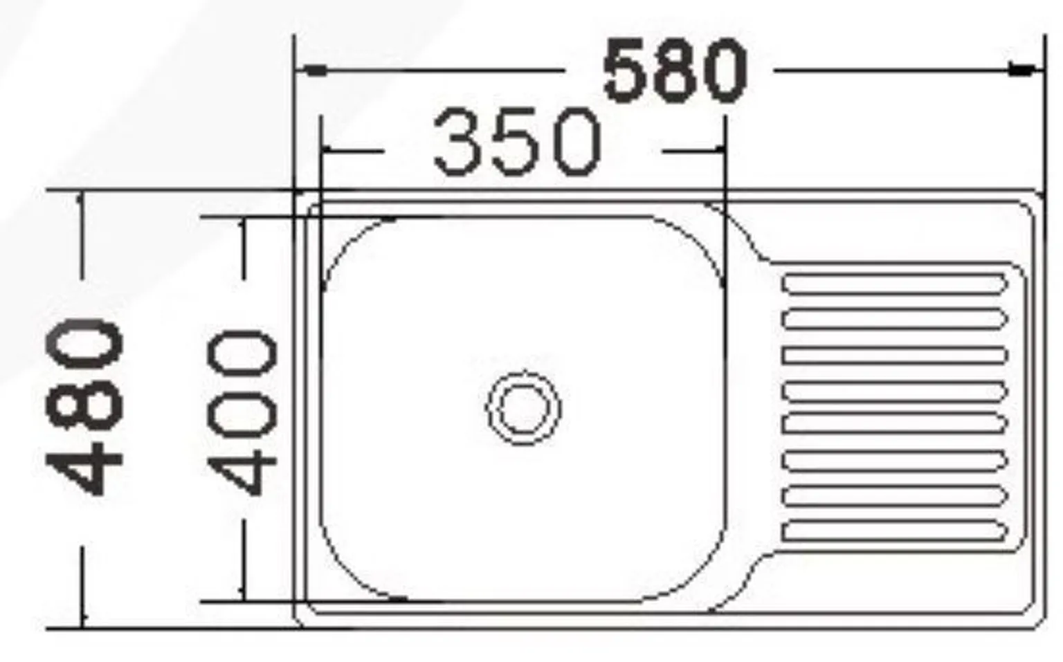 VALAMU ROOSTEVABA 5848 580X480X180MM