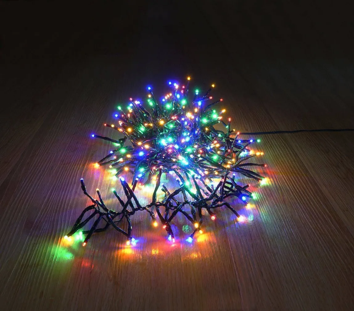 JÕULUVALGUSTUS CLUSTER 384LED VÄRVILINE 2,4M
