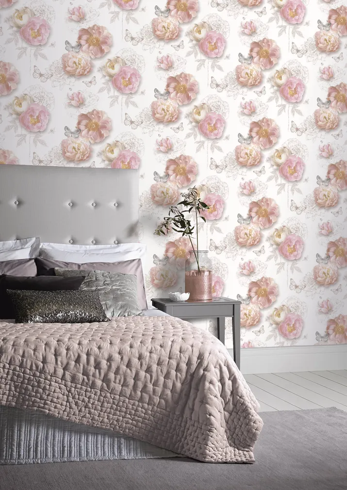 TAPEET ARTHOUSE FLOWER GARDEN BLUSH