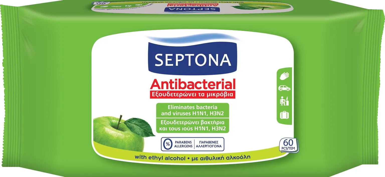 ANTIBAKTERIAALSED LAPID SEPTONA GREEN APPLE 60TK